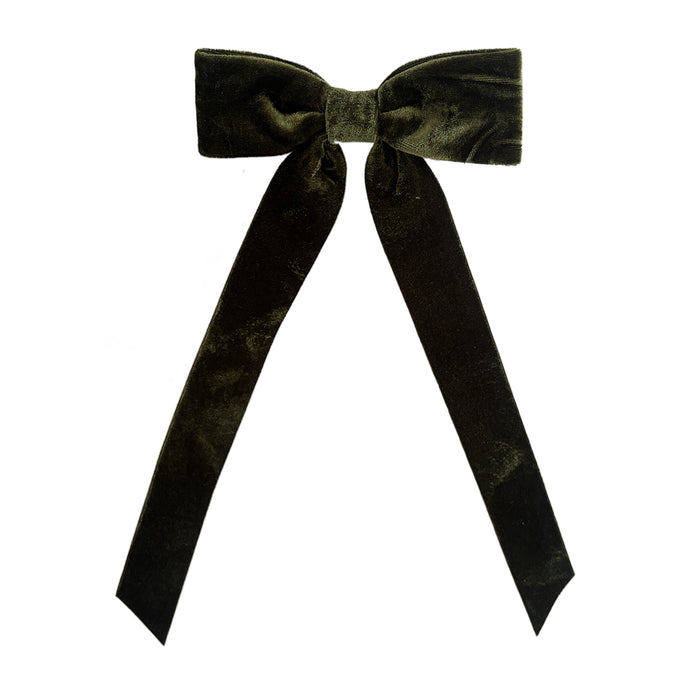 Fabric Bow Classic Velvet with Clip