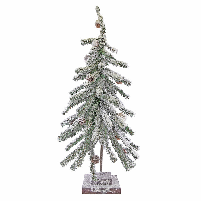 Snowy Pine Needle Tree 25"