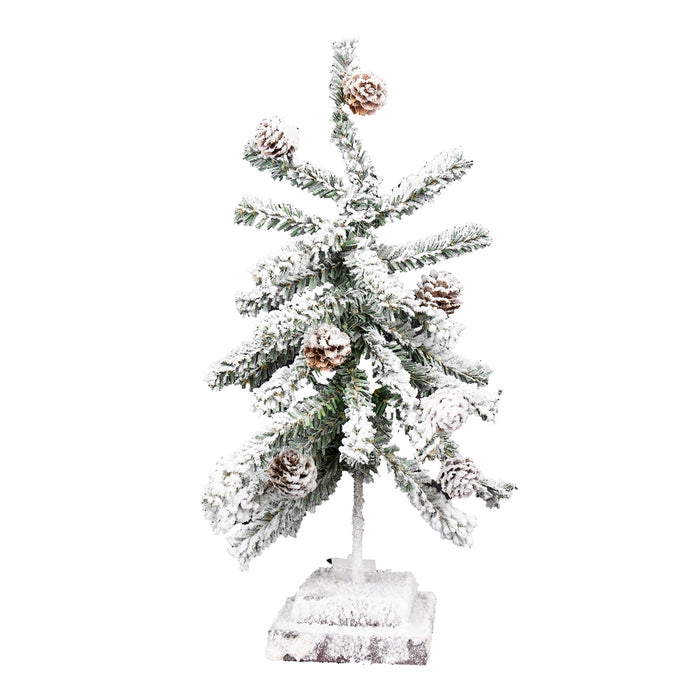 Snowy Pine Needle Tree 25"
