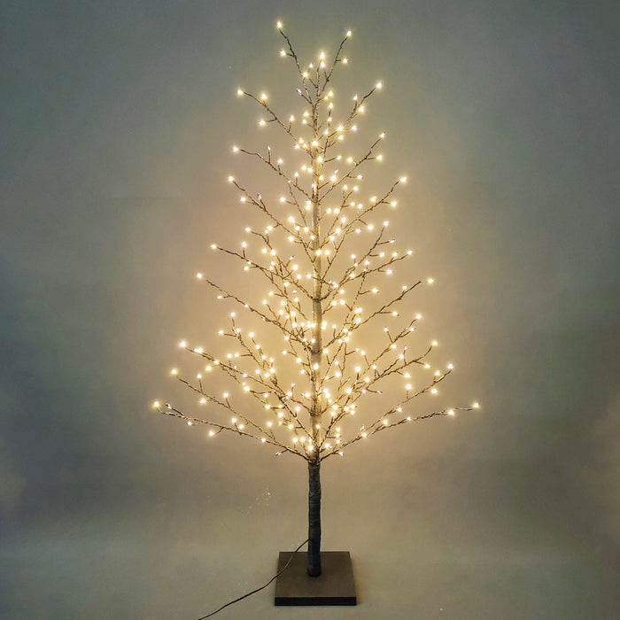 Black Twig Tree with Lights