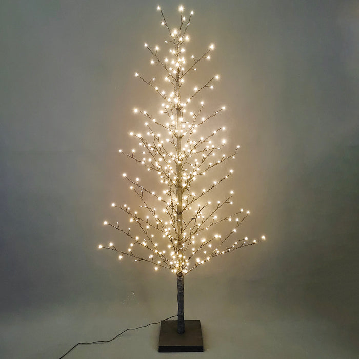 Black Twig Tree with Lights