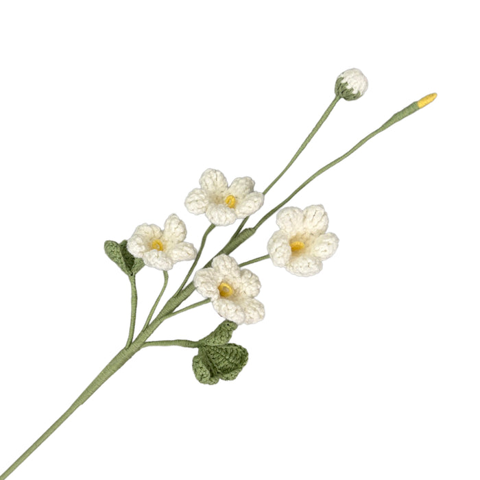 Crochet Floral Spray White