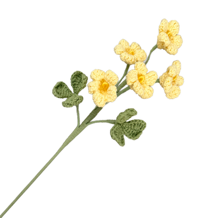 Crochet Floral Spray Yellow