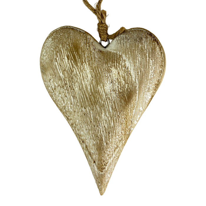 Wooden Heart Natural Finish
