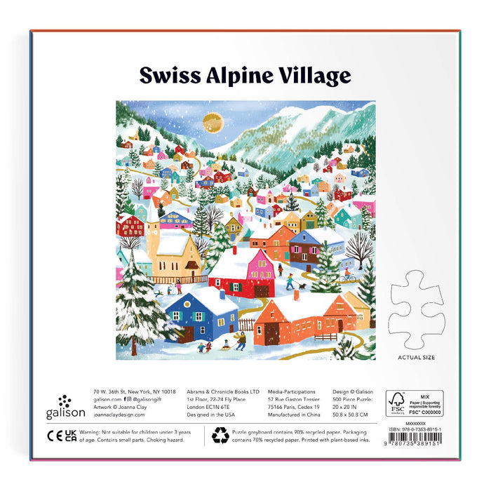 Swiss Alpine Village 500 Piece Foil Puzzle