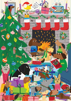 Villager Puzzle Merry Barkmas 250 pc
