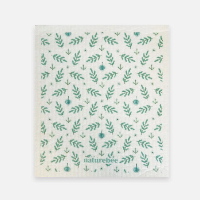 Mini Floral Green Sponge Cloth