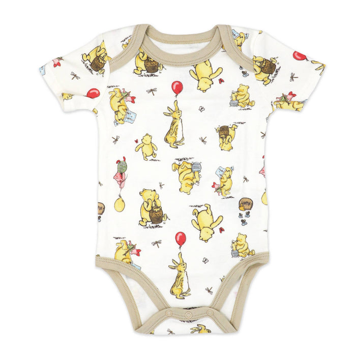 Pooh & Friends 3 Piece Layette Box Set: Tan 0-6M