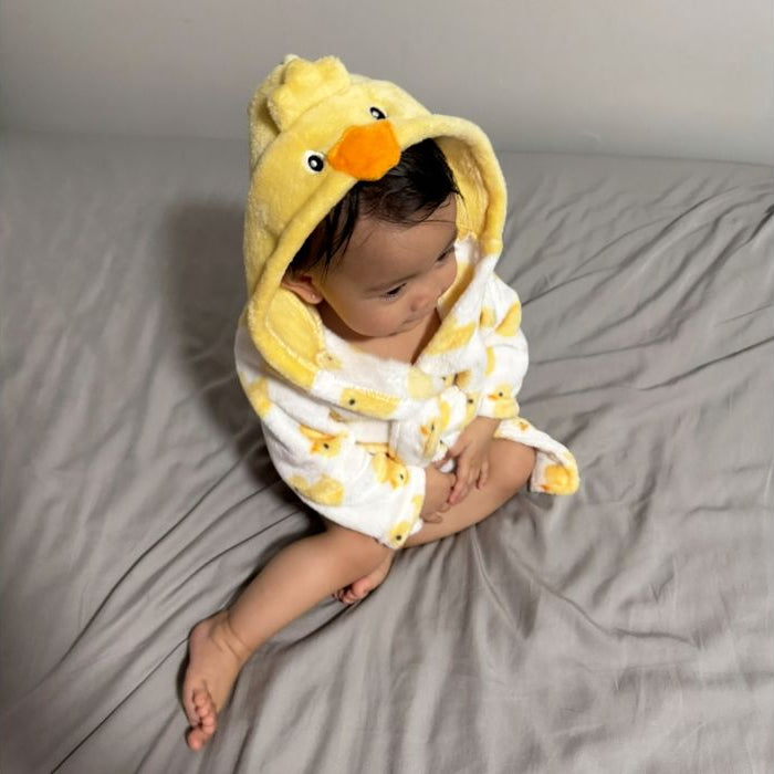 Plush Hooded Bathrobe with Toy
