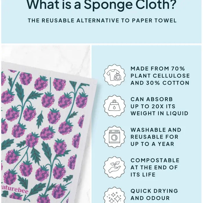 Blackberry Sponge Cloth