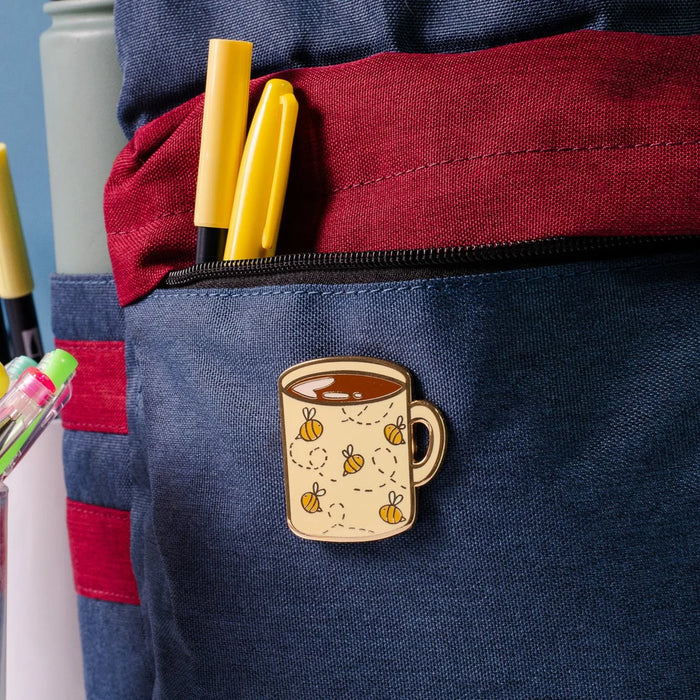 Big Bee Cup of Joe Enamel Pin