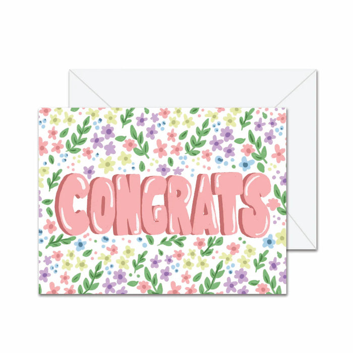 Congrats Floral Card