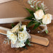 corsage and boutonniere combo set in champaign