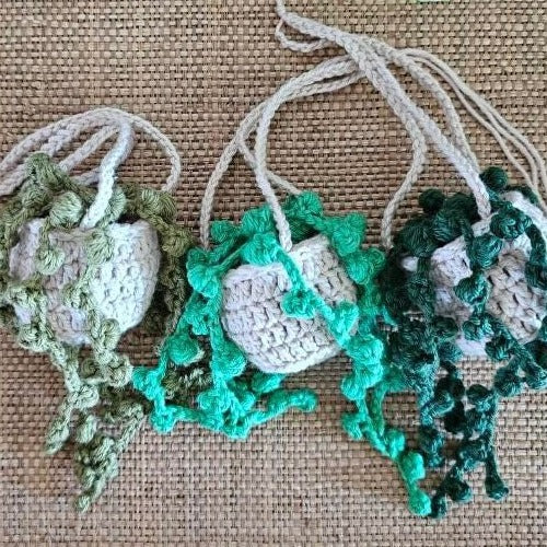Crochet Hanging Plant - String of Pearls