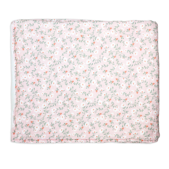 2 Layer Muslin/ Plush Blanket: Rose Floral