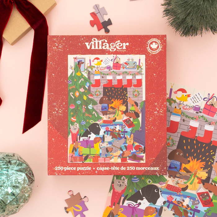 Villager Puzzle Merry Barkmas 250 pc