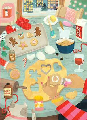 Villager Puzzle Holiday Baking 500 pc