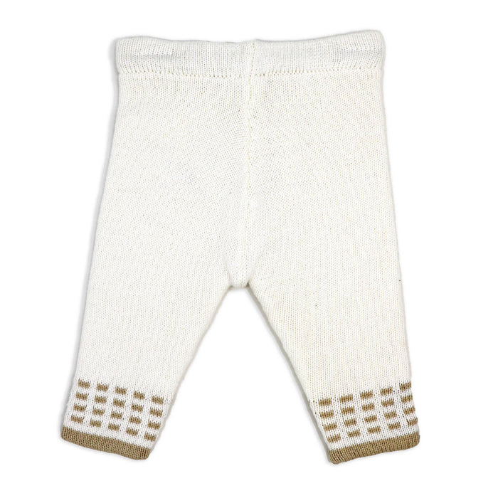 2pc Knitted Set Hooded Jacket And Trouser Oatmeal