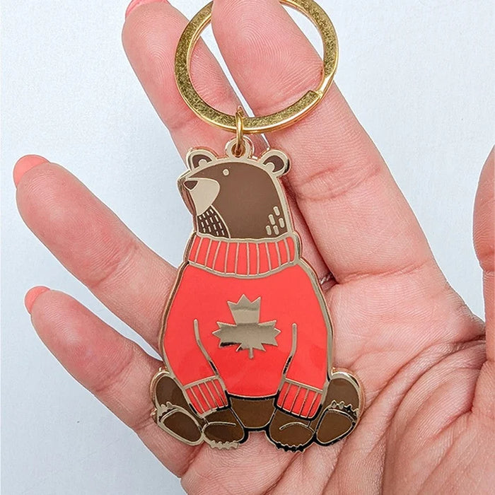 Keychain Grizzly Bear