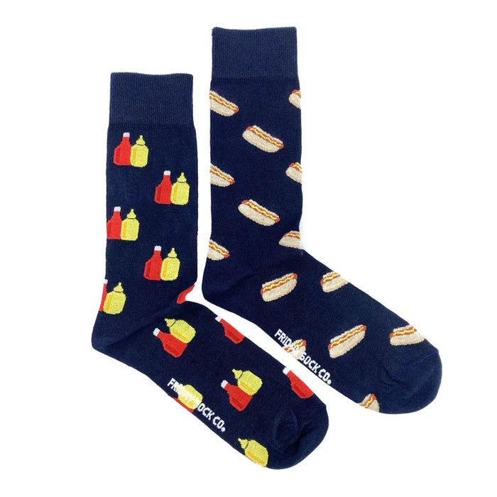 Men's Socks Mustard, Ketchup & Hot Dog