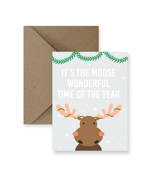 Moose Wonderful Holiday Card