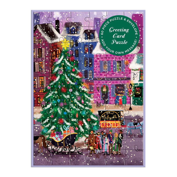 Christmas Square Greeting Card Puzzle