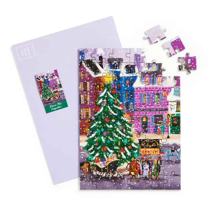 Christmas Square Greeting Card Puzzle