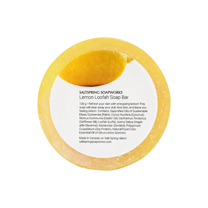 Loofah Soap Bar Lemon