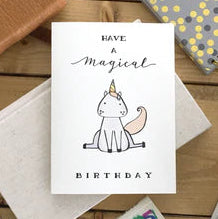 Magical Unicorn Birthday Greeting Card