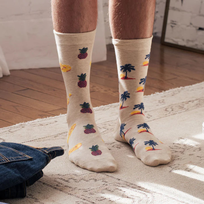 Men's Socks Palm & Pineapple