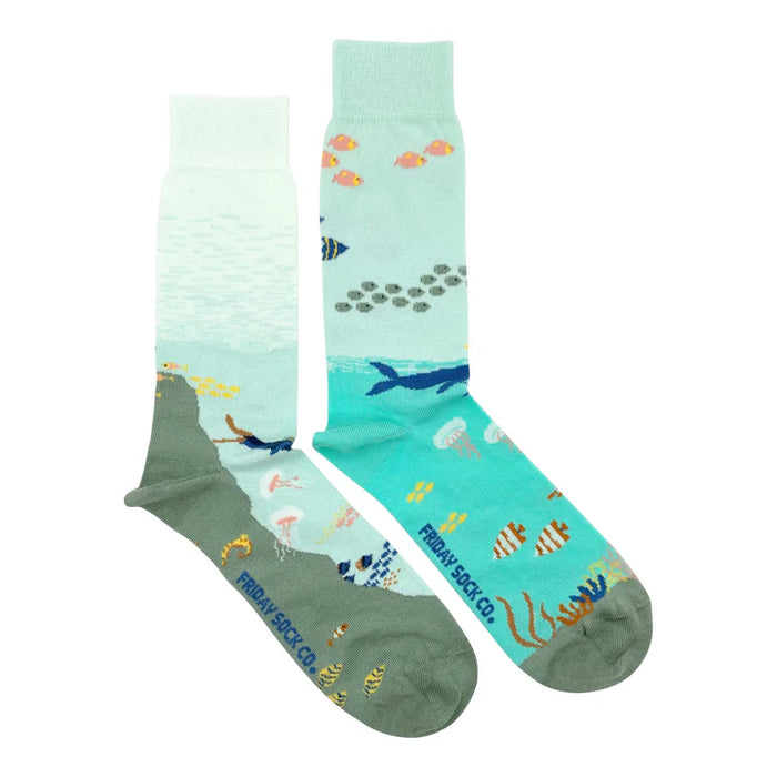 Men's Socks Underwater Scene