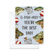 best dad greeting card with fish and water