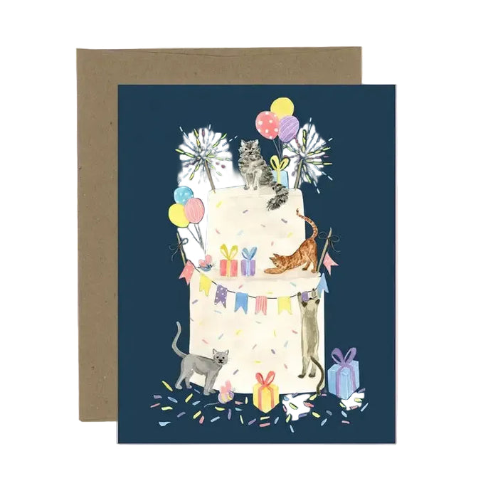 Party Cat Birthday Card