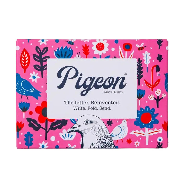 Inspired by origami, Pigeon is a beautifully crafted combination of letter and envelope. Six pre-folded letters per pack, that fold into their own envelope and are sealed with a stamp