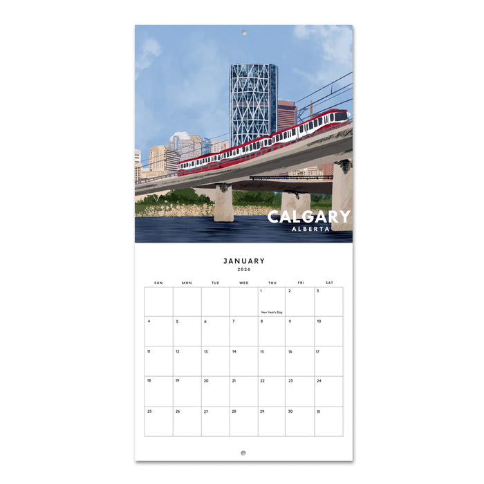 Places of Canada 2026 Wall Calendar