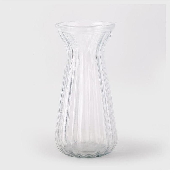 Ribbed Trumpet Vase