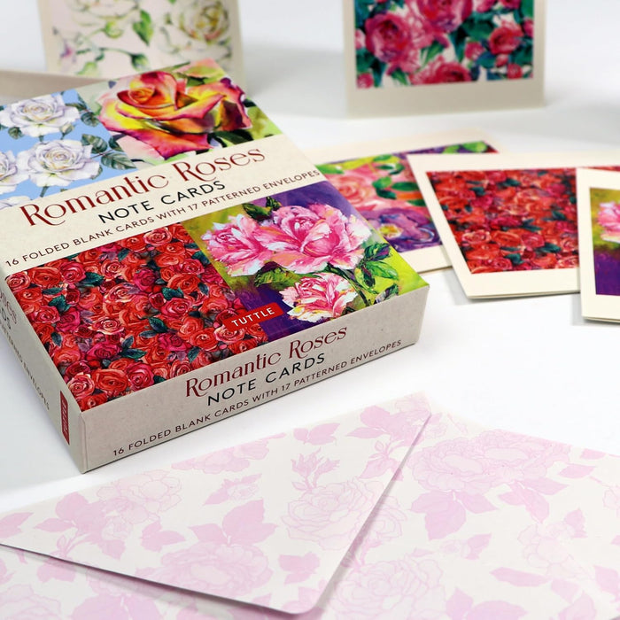 Romantic Roses 16 Note Cards