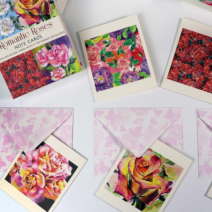Romantic Roses 16 Note Cards