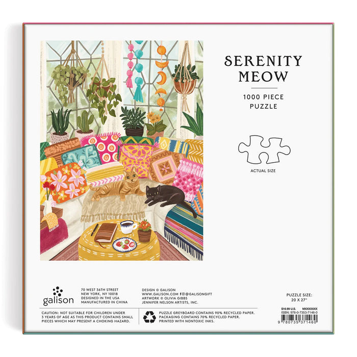 Serenity Meow 1000 Pc Puzzle