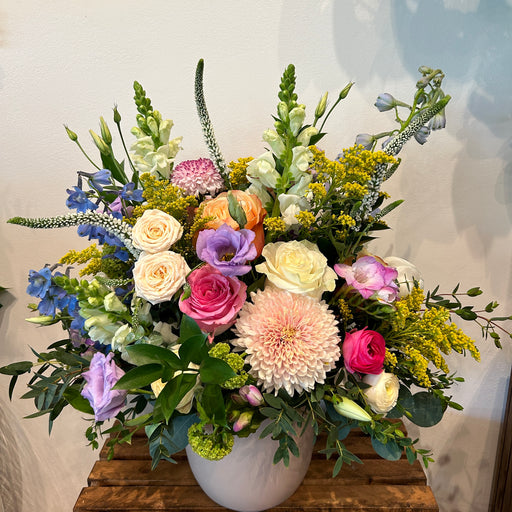 Blush Vase filled with stunning spring blooms.