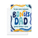 Greeting card for Bonus Dad with colorful text on a blue background
