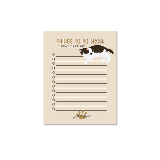 Things To Do Meow Notepad