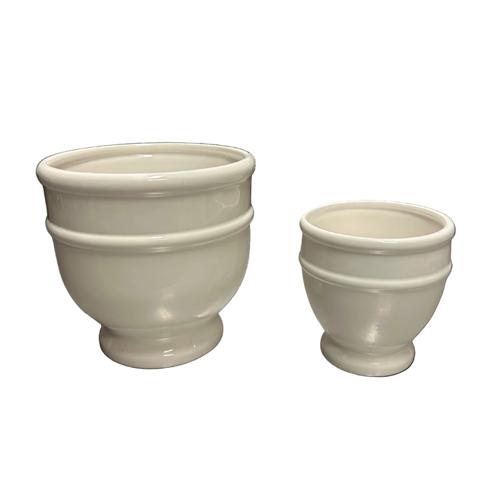 White Ceramic Vase Pot