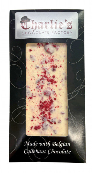 White Chocolate Slab with Raspberry