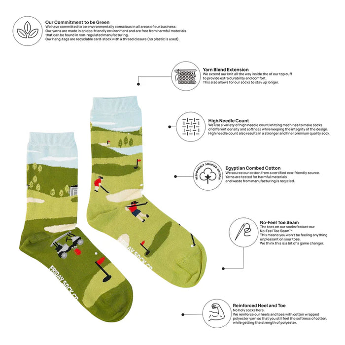 Women's Socks Golf Scene