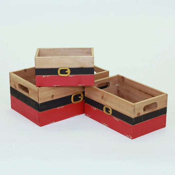 Santa Belt Wooden Box