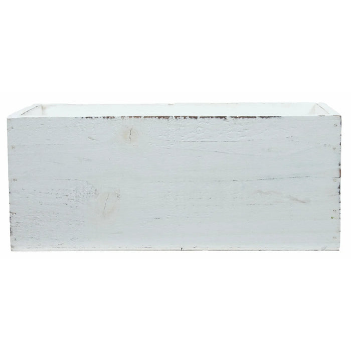 Wooden Container Distressed White
