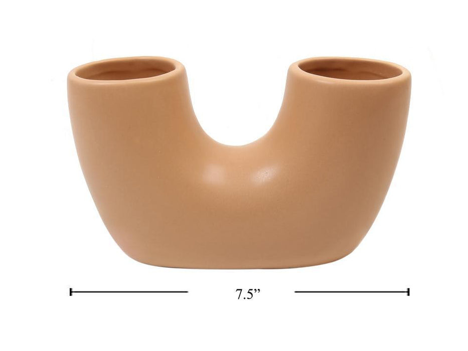 Oda U-Shaped Ceramic Vase