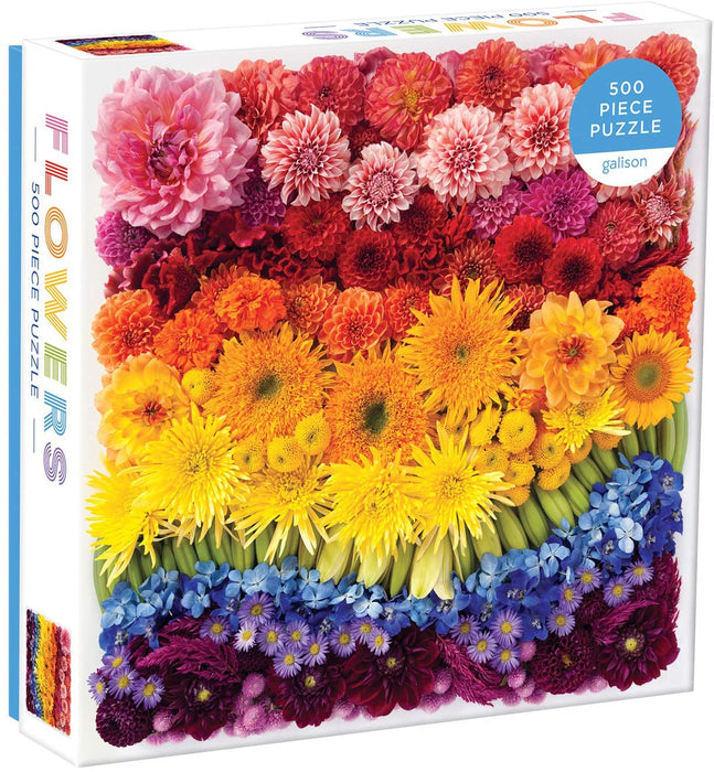 Rainbow Summer Flowers 500 pc Puzzle