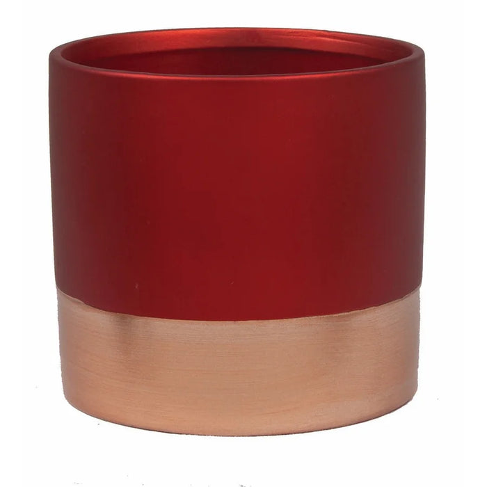 Red with Gold Band
